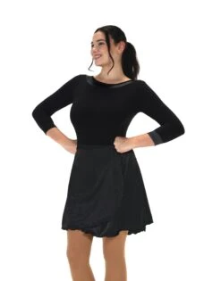 Jerry's 284 Satin Trim Bodysuit -Jerry's 284BlackFront 331BlackSkirt