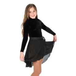 Jerry's 310 Black Wrap Dance Skirt Youth -Jerry's 310 Skirt 300B Bodysuit
