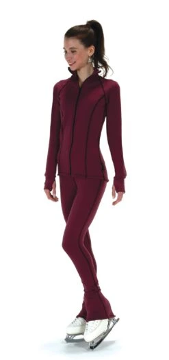Jerry's 408 Fleece Glide Jacket -Jerry's 408WineJacketFront 388Wine