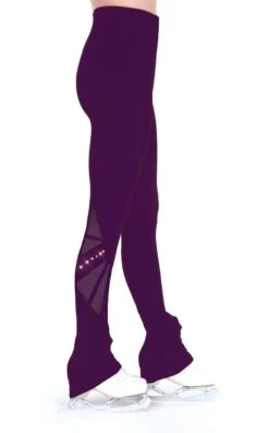 Solitaire L24005R Mesh Inset Leggings Crystal Youth